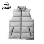 Wholesale Custom Winter Stand Collar Sleeveless Utility Vest Men Waistcoat Down