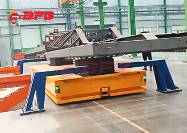 Electric Trackless Agv Battery Powered Trolley For Redar Guidance