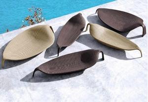 Wholesale 190x45x64cm Sun Loungers Chaise Weaving Vine Lying Chair Courtyard Party Sunbed from china suppliers