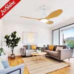 Decorative Ceiling Fan With LED Light Living Room Quiet Dc Motor
