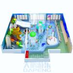 Outdoor Water Park Design Equipment Kids Fiberglass Water Slide Set With