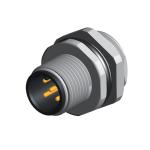 stainless steel replacement m12 4-pin circular connectors panel mount solder