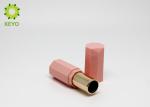 PP Plastic Lipstick Tube Container , Hexagon Shape Pink Lipstick Tube