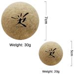 Eco friendly Cork Yoga Massage Ball , Natural Cork Fitness Massage ball