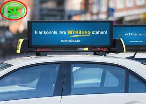 China P4 Waterproof IP65 Video Car LED Sign Display , taxi roof led display on sale