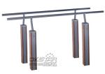 outdoor fitness equipments WPC materials based Parallel Bar with TUV certificate