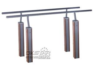 Wholesale china outdoor park gym equipment WPC materials based double bar with TUV certificates from china suppliers