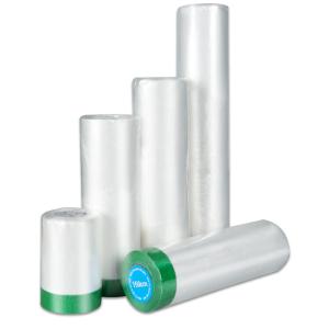 Wholesale Green Taped Protective Anti Outdoor Paper Pre Taped Masking Film 16m from china suppliers
