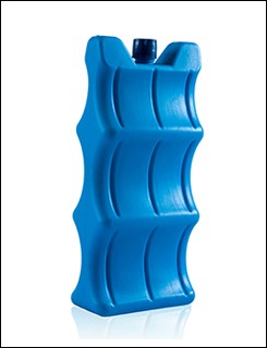 White Plastic Ice Brick Pack Gel Cooling Insulated Cooler Box HDPE Material