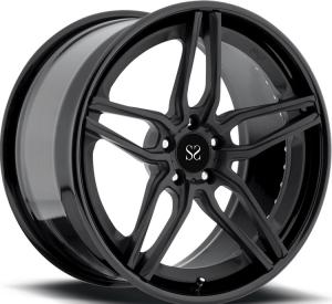 Wholesale 18 19 20 21 22 Inch For Audi TT Wheels Black Painting 2-pc Forged Aluminum Alloy Custom Luxury Rims from china suppliers