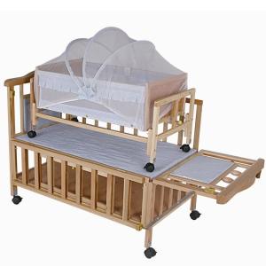Wholesale Custom Newborn Baby Wooden Baby Cot Bedding , Baby Sleeping Cot from china suppliers
