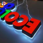 Windproof 3D LED Acrylic Signage Indoor Outdoor Advertising