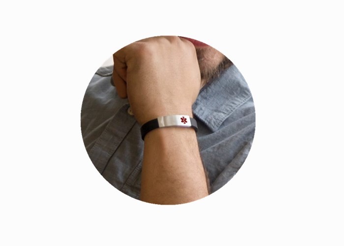 Slim Custom ID Wristbands , Silicone Medical ID Bands With Etched / Filled Color Logo