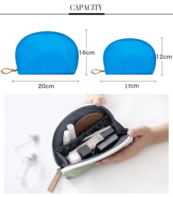 Wholesale Various Colorway Lady Custom Half Moon Cosmetic Bag
