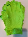 100% Pure Nitrile Protective White Black Blue Examination Gloves with En455