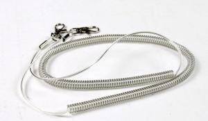 Wholesale Transparent gray hot selling plastic fishing rod lanyard anti-drop coiled tether OEM made from china suppliers