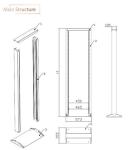 19'' 2 Posts Steel Frame 45u Network Open Rack