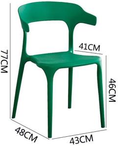 Wholesale Plastic Dining Chair , One Piece Environmental Protection Stacked Pp Seat from china suppliers