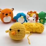 Milk Cotton Cute Lion Crochet DIY Kit Seven Craft Hand Knitting Fun Kit