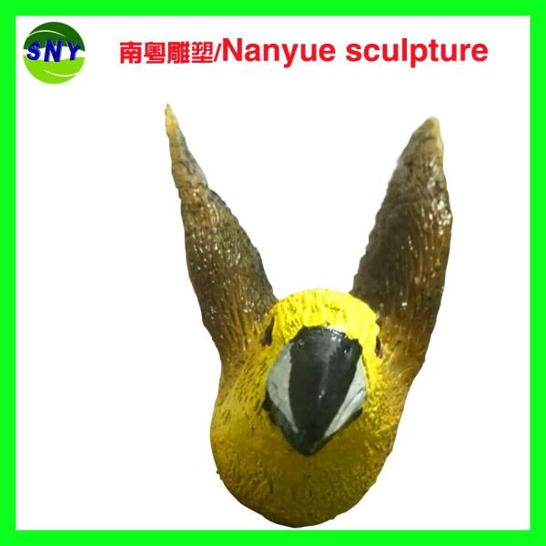 customize size animal fiberglass statue large yellow bird model as decoration