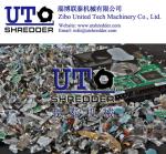 hot sale full automatic E scrap hard drives shredder/ 2 shaft intelligent low