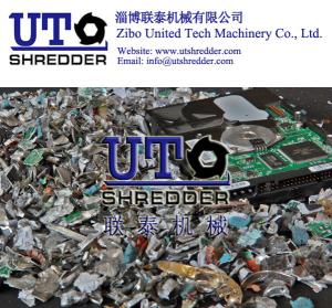 Wholesale hot sale full automatic E scrap hard drives shredder/ 2 shaft intelligent low noise shredder/ double shaft crusher from china suppliers