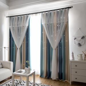 Wholesale Window Drapes 100% Polyester Curtain Fabric Blackout Elegant Window Curtains from china suppliers