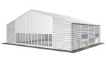 Q345b Grade Sandwich Panel Wall Prebuilt Metal Garage