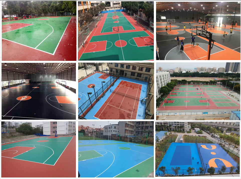 TPE Granules Jogging Track Rubber Running Track Paint Middle School