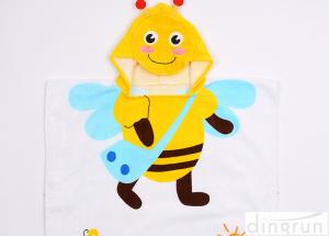 Wholesale 300gsm Healthy Durable Hooded Poncho Towels For Kids Bee Character from china suppliers