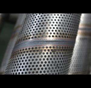 Wholesale Cylinder Perforated Stainless Steel Tube , 201 316L Perforated Stainless Pipe from china suppliers