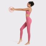 Solid Color Women's 2 Piece Yoga Set Sexy Cross Back Bra Sports Clothes Yoga