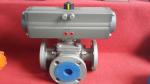 0-180 degree customized pneumatic rotary actuator control butterfly valve or