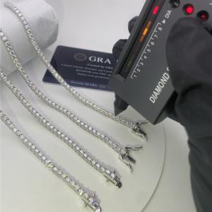 Wholesale OEM Moissanite Diamond Tennis Necklace Claw Setting Moissanite Necklace Mens In USA from china suppliers