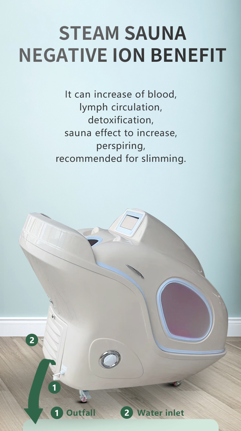 Slimming Detox Steam Infrared Spa Capsule Ozone Treatment 2500W