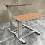 Mobile Hospital Medical Furniture ABS Wooden Hydraulic Lifting Dining Table With