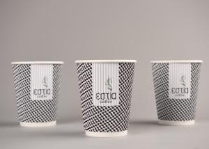 Wholesale Biodegradable Triple Wall Cups For Hot Drinking / Coffee , Eco Friendly from china suppliers