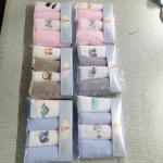 Stock item: 4pk 25cms * 25cms baby washcloths, baby cotton face cloths in stock,