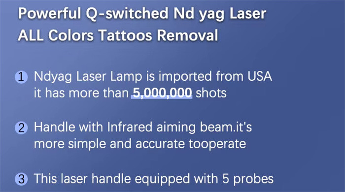 3 IN 1 Nd Yag 808nm Diode Laser Hair Tattoo Removal IPL Acne Treatment Machine
