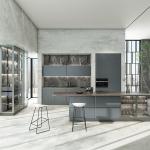 Modern 304 Stainless Steel Kitchen Cabinets Open Design Kitchen