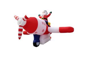 Wholesale Inflatable Christmas Santa Claus Air Blown/Flying Airplane Inflatable advertising signs from china suppliers