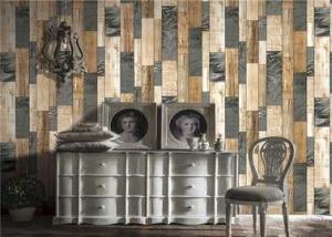 Wholesale Modern Style PVC Wood Effect Wallpaper Sound Absorbing For Bedchamber from china suppliers