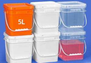 Wholesale Chemical Resistance Food Grade PP Square Plastic Bucket Impact Resistant from china suppliers