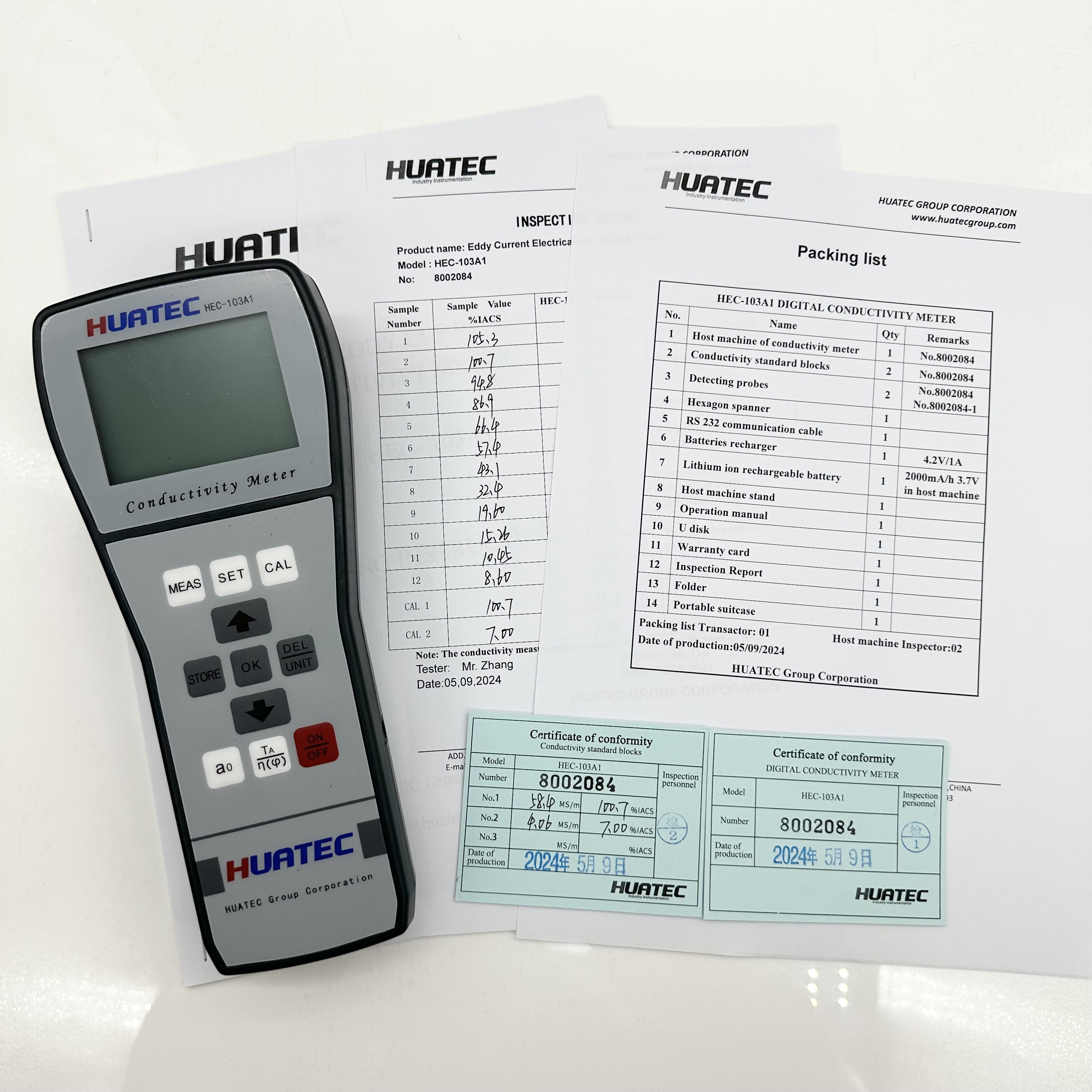 HEC-103A1 Digital Eddy Current Phase Electrical Conductivity Meter