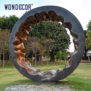 Wholesale Large Outdoor Public Art Abstract Copper Ring Sculpture from china suppliers