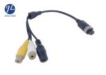 PVC 12-24V 4 Pin To RCA Video Power Cable For Car Surveillance Camera System