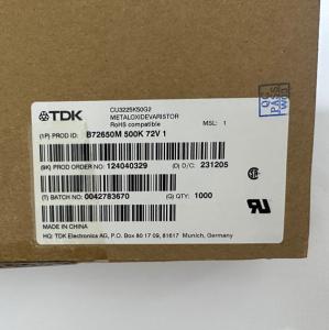 Wholesale B72650M0500K072 CU3225K50G2 TDK / EPCOS Varistors 50VAC 10% 3225mm 100% Original And Imported from china suppliers