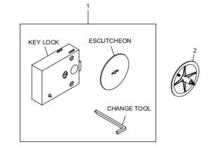 Wholesale Durable ATM Spare Parts STANDARD LOCKS from china suppliers