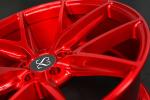 20 inch 5x130 forged 1 piece alloy red wheel with polished barrel