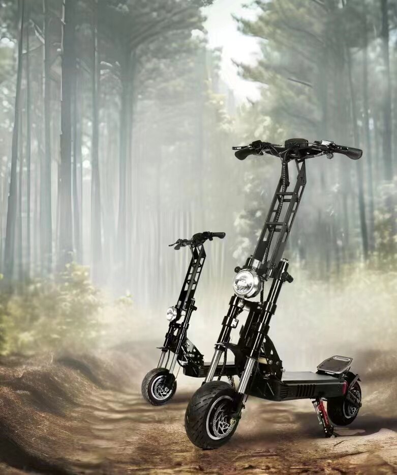 48V 500W Dual Motor Electric Scooter with Aluminum Alloy Frame and Foldable Style